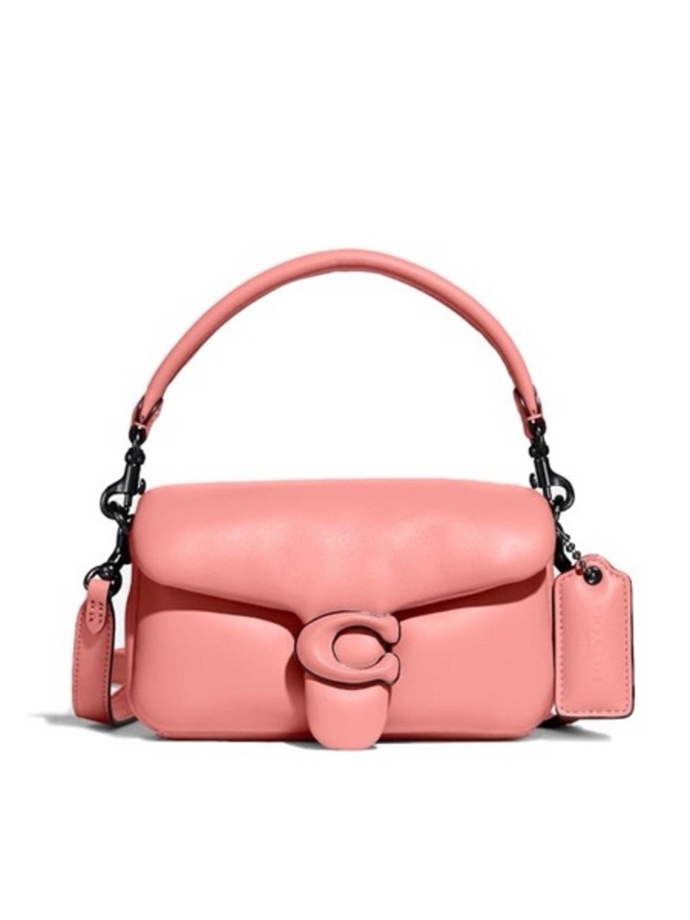 Coach Pink Pillow Tabby 18 Leather Crossbody Bag